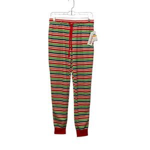 NWT PAJAMARAMA Women’s PJ Bottoms Pants Multi Stripe SMALL Christmas Holiday NEW